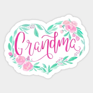 Grandma floral design Sticker